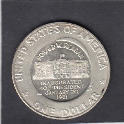 Beschrijving: 1 Dol. R.REAGAN (1981)